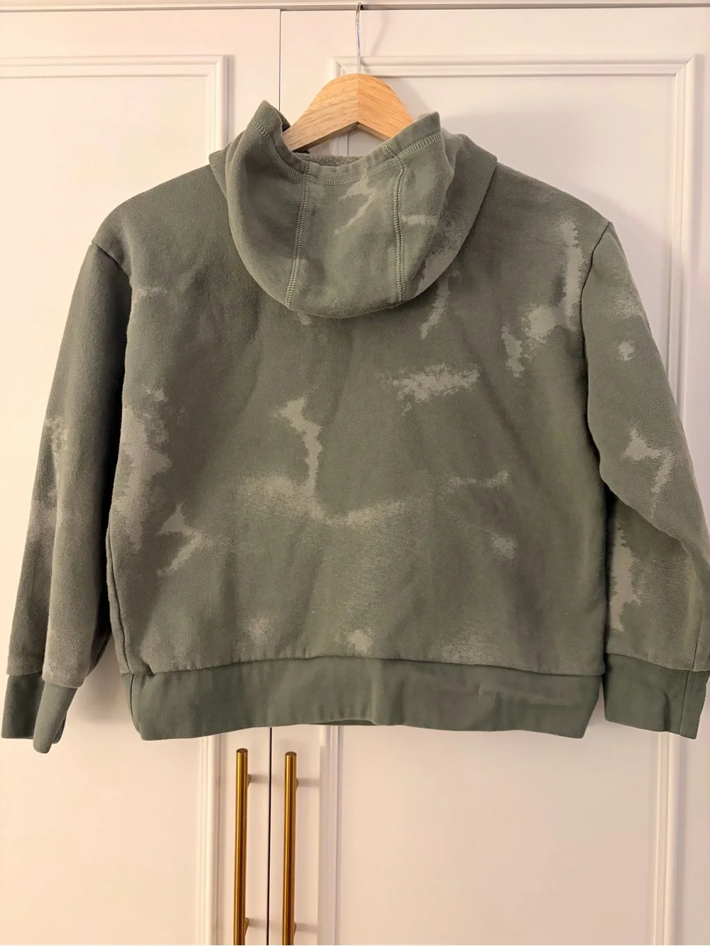 Adidas MINT Mild Tie Dye Forest Green Boys Youth S Sweatshirt Hoodie